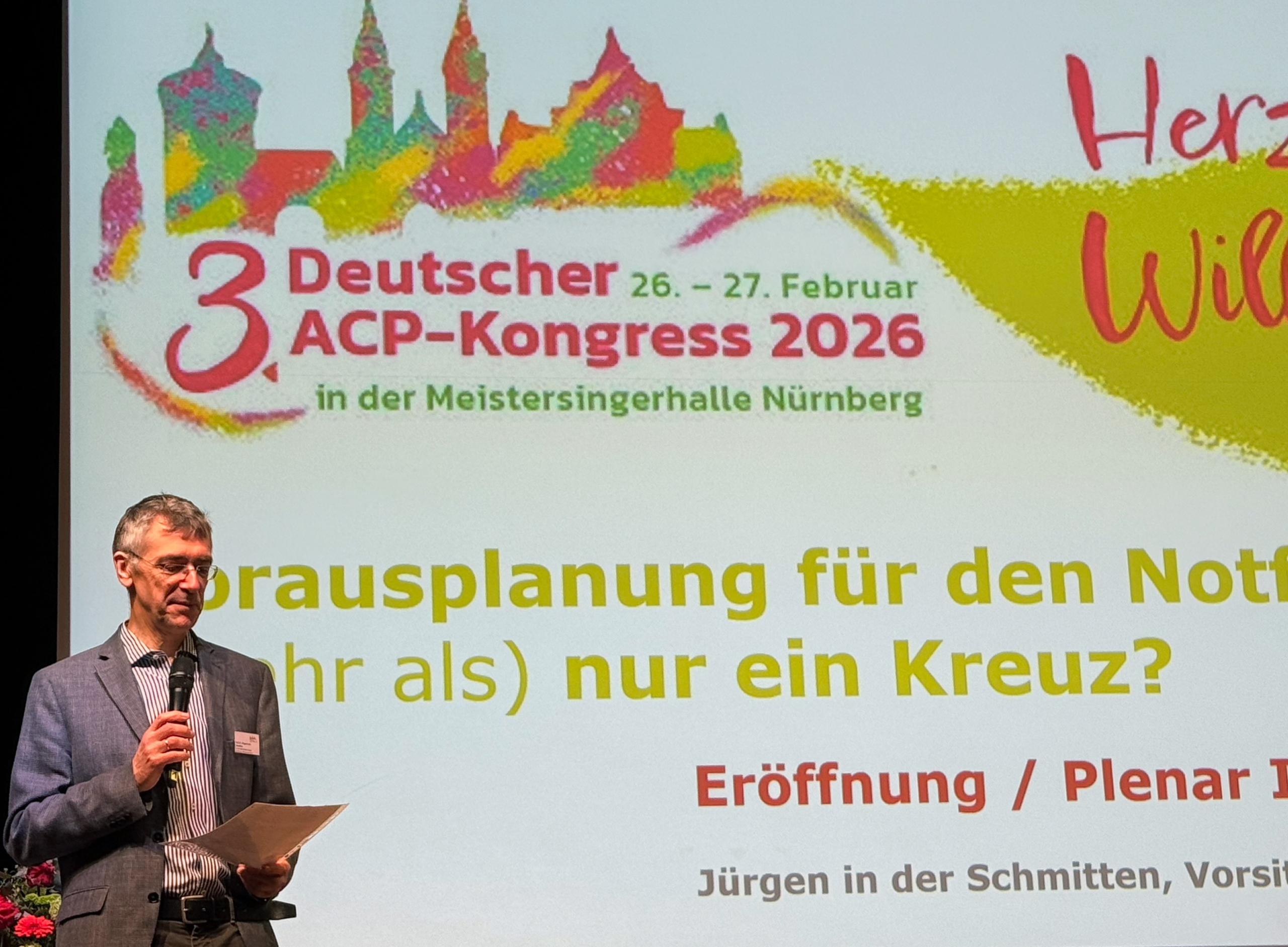 Prof. Dr. Jürgen in der Schmitten eröffnet den 3. Deutschen ACP Kongress